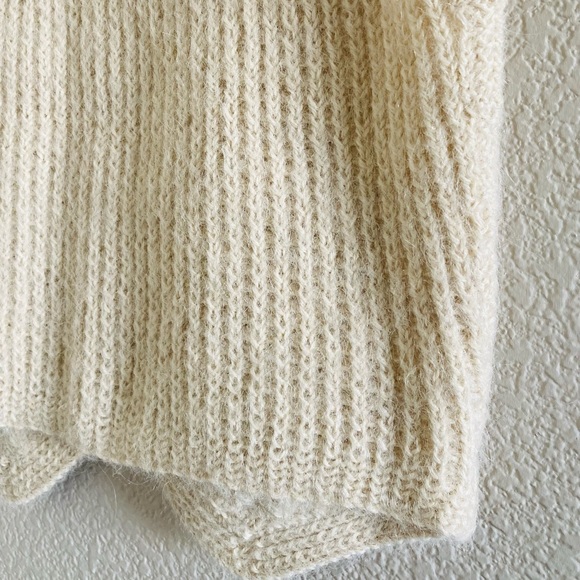 🅾️SOLD🅾️Mens Medium Sweater Vest Alpaca Wool Button Cream Ivory Squirrels Yarn - Picture 12 of 12